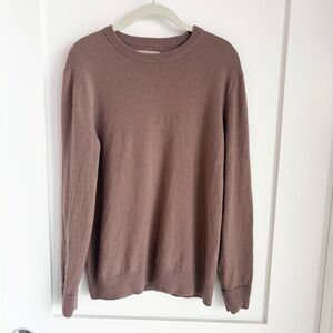 Everlane 100% Cashmere Crewneck Sweater Mauve Dusty Rose Size M